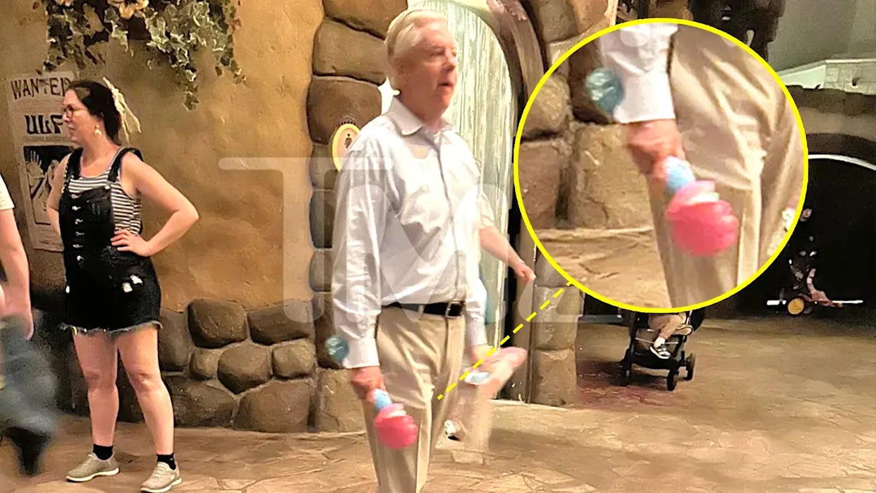 Lindsey Graham Desperately Does Damage Control After Disney Weekend Lindsey Graham Desperately Does Damage Control After Disney Weekend