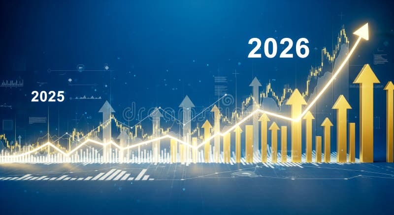 2026 Financial Growth, Economic Forecast, Money Investment, Business  Success, Profit Increase, Future Economy, Rising Income, Stock Illustration  - Illustration of finance, success: 371853596