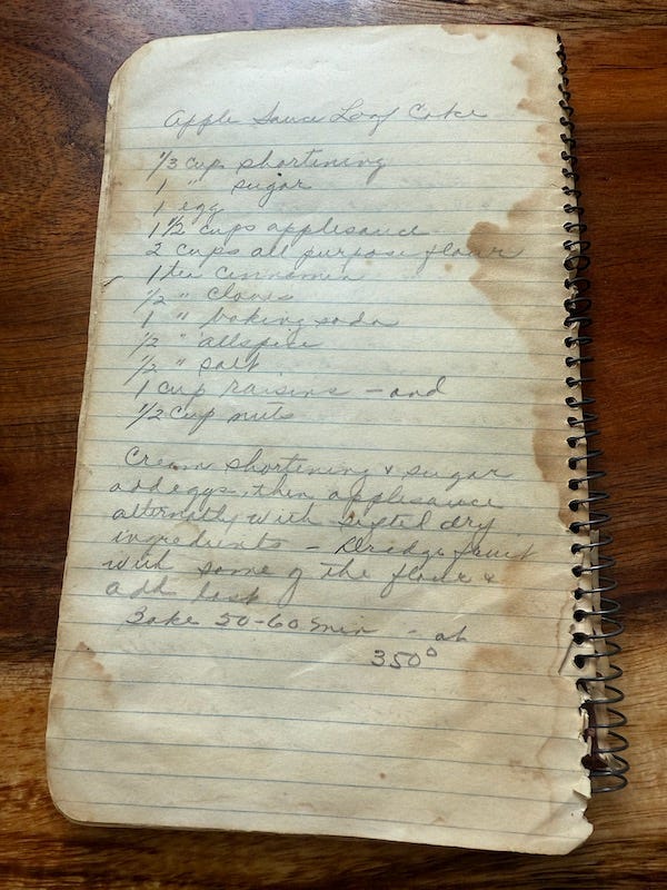 Applesauce Loaf Cake recipe