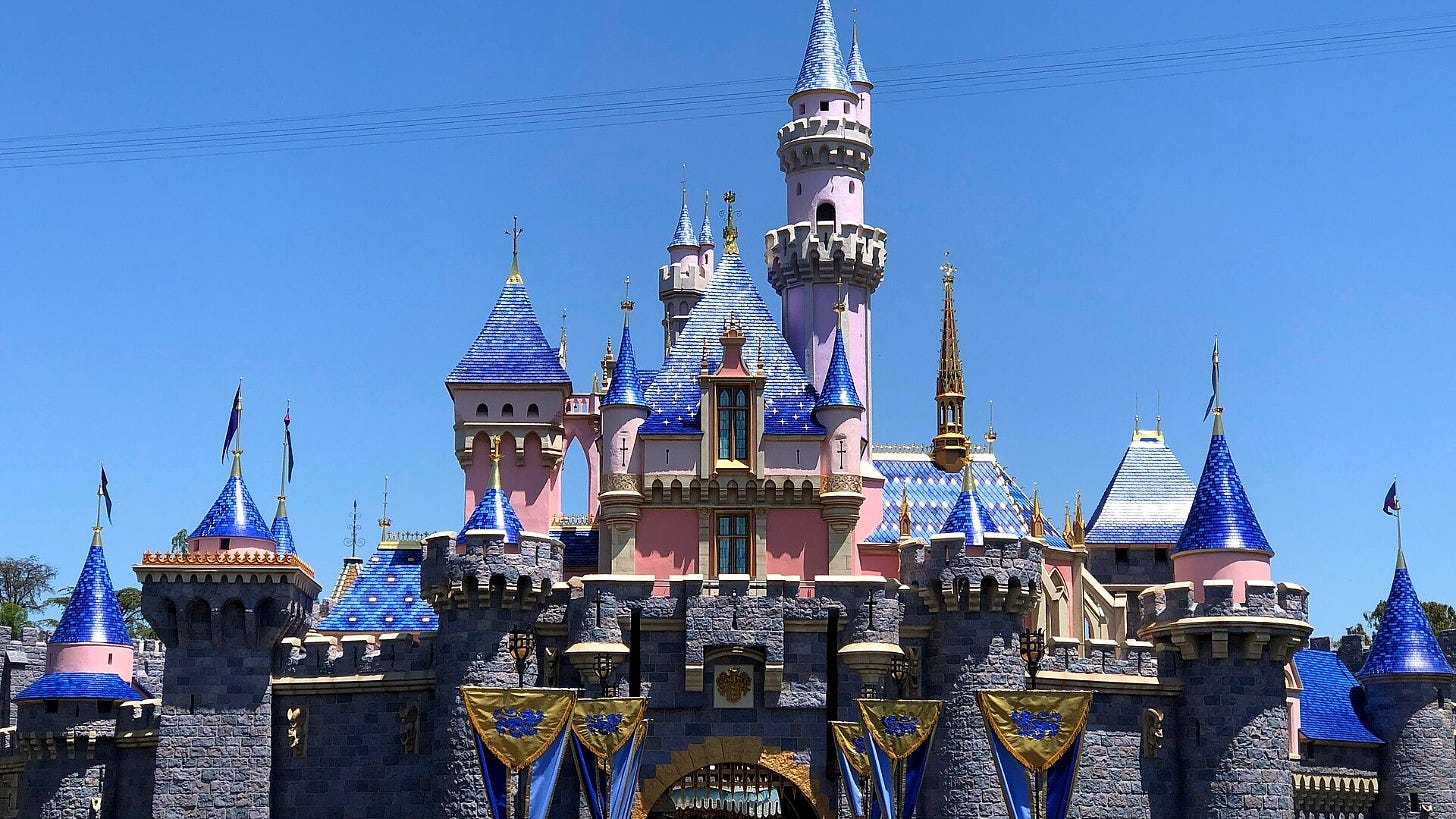Sleeping Beauty Castle at Disneyland in Anaheim. Image: CrispyCream27 via Wikimedia Commons