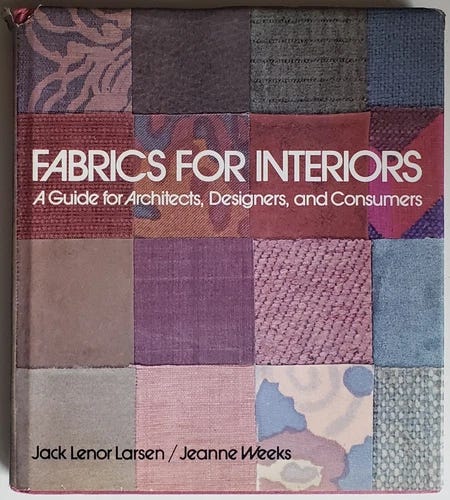 Fabrics for Interiors by Jeanne Weeks & Jack L. Larsen (1975, Hardcover). SIGNED - Picture 1 of 1