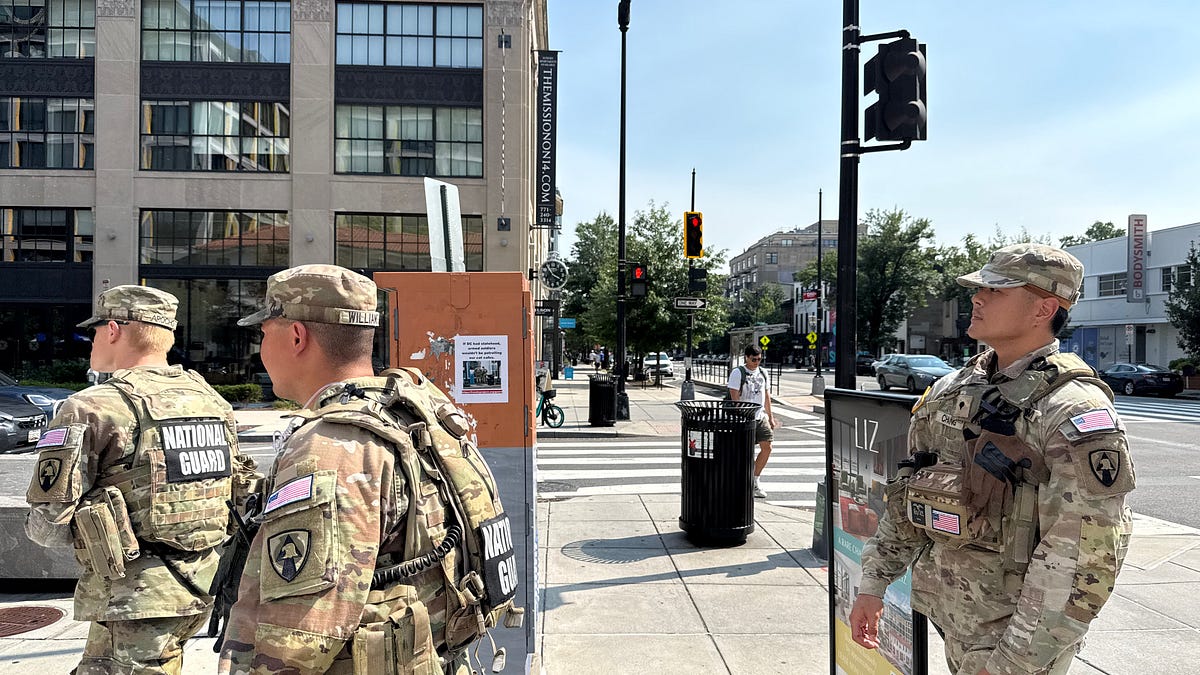 One year in, Trump's troop deployment in D.C. is ongoing, unending, pointless — and very bad