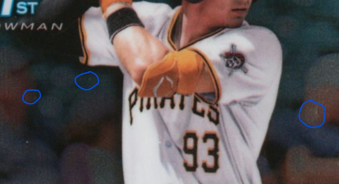 Small surface marks on 2024 Bowman Chrome Konnor Griffin Auto PSA 10. Small surface marks on 2024 Bowman Chrome Konnor Griffin Auto PSA 10.