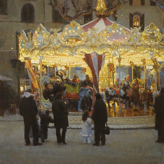 James Crandall - Work Zoom: Carousel in Piazza Napoleone