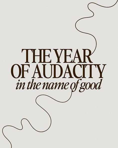 being the audience at ballet, a slogan regarding audacity and a woman watching a train go by