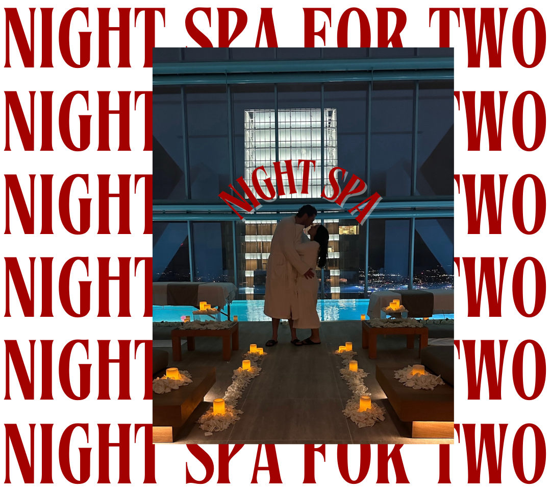 image of bella and pat at the night spa private experience on the 57th floor