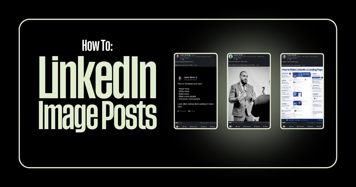 Linkedin Visual Post 5 Image Post Types That Actually Work on LinkedIn