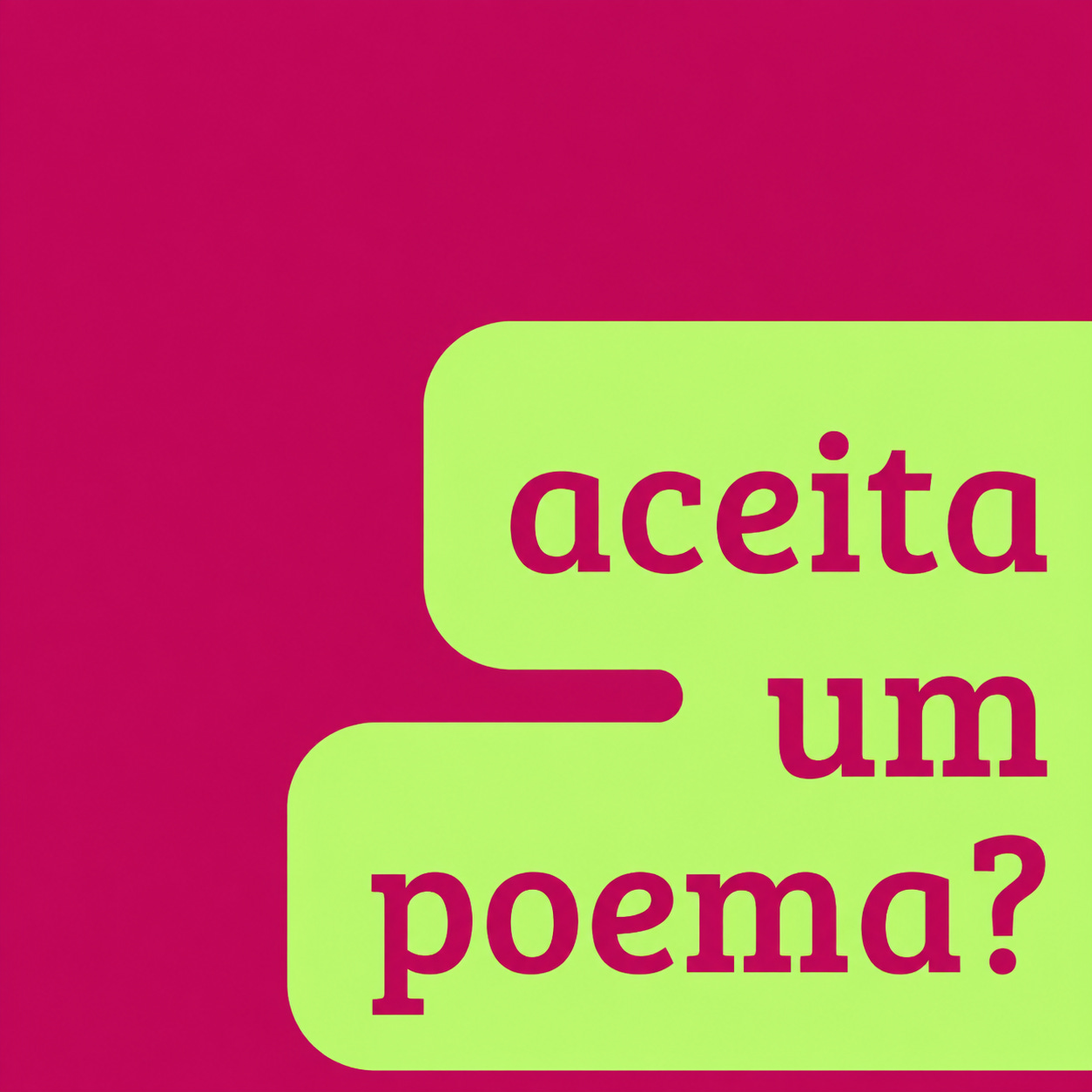 aceita um poema?  logo