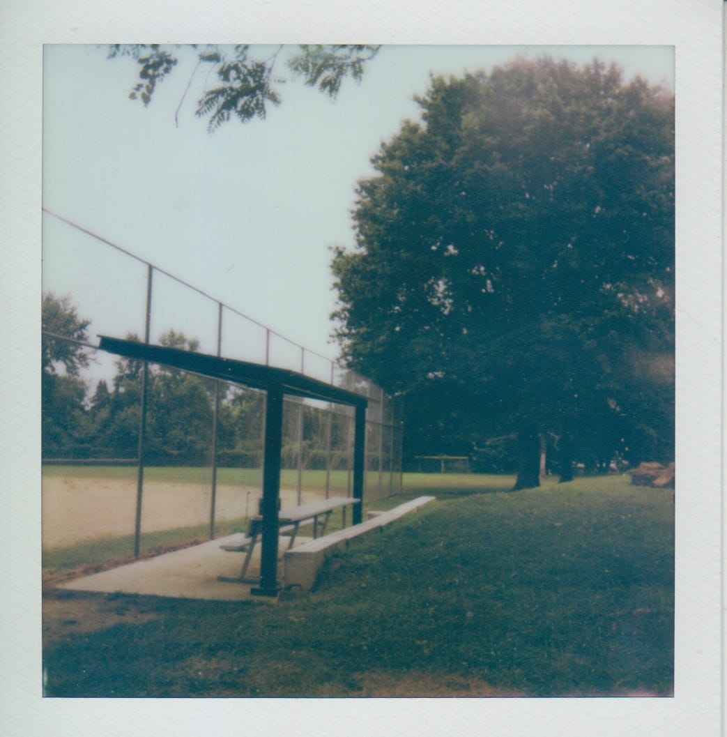Polaroid of Devlin Field in Arlington.
