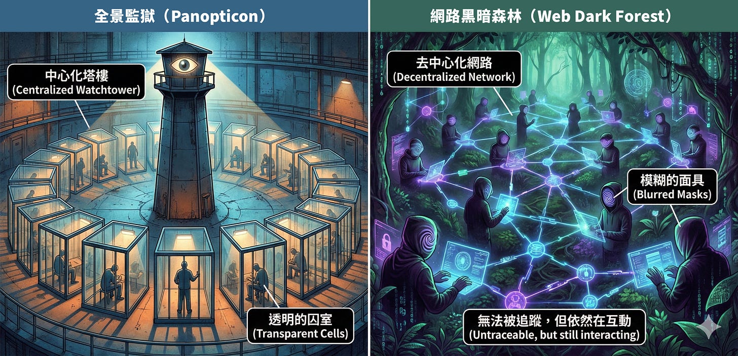 全景監獄-網路黑暗森林-黑箱作業