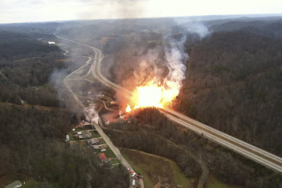 West Virginia gas pipeline explosion – just a drop in the disaster bucket -  CSMonitor.com