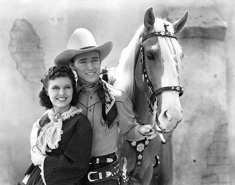 Roy Rogers turned Billy the Kid into a good guy in Billy the Kid Returns. Roy Rogers turned Billy the Kid into a good guy in Billy the Kid Returns.