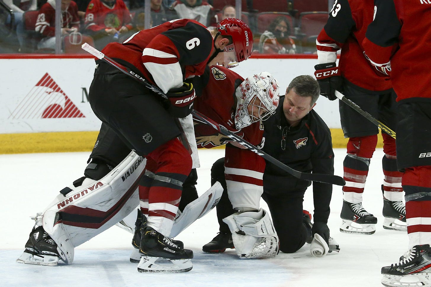 Coyotes goalie Kuemper week to week with lower-body injury