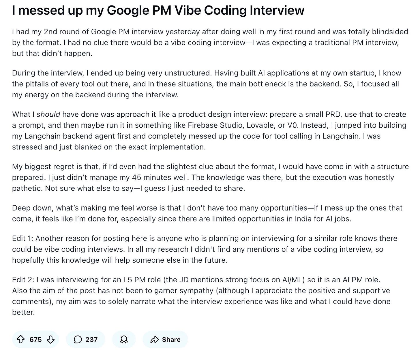 Complete Guide to Master The Vibe Coding PM Interview