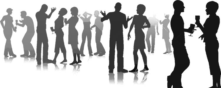 Socializing people party Socializing people party