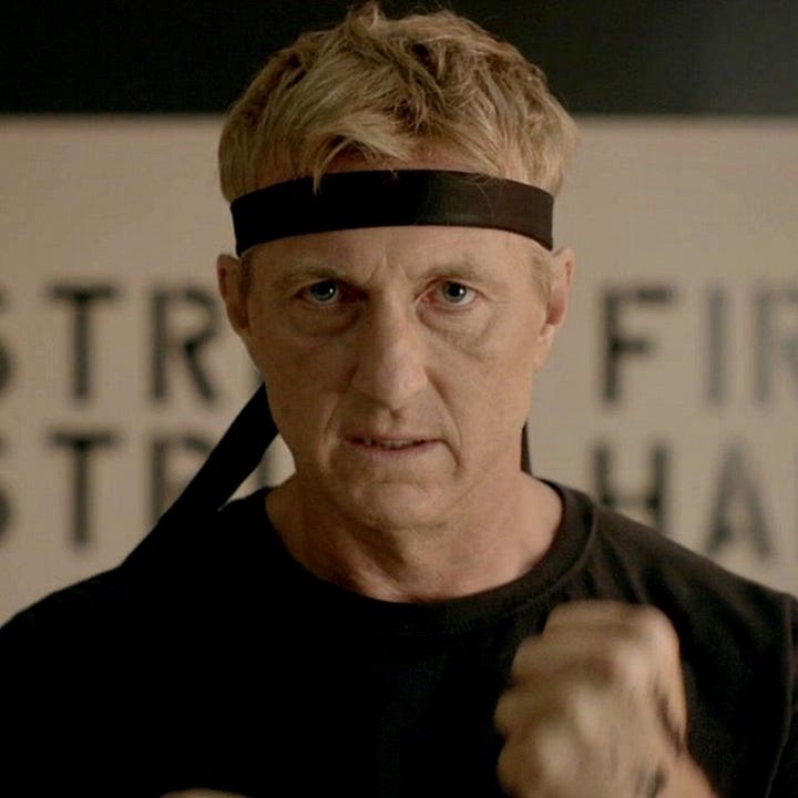 Johnny, Miguel, Hawk, Samantha, Cobra Kai Dojo