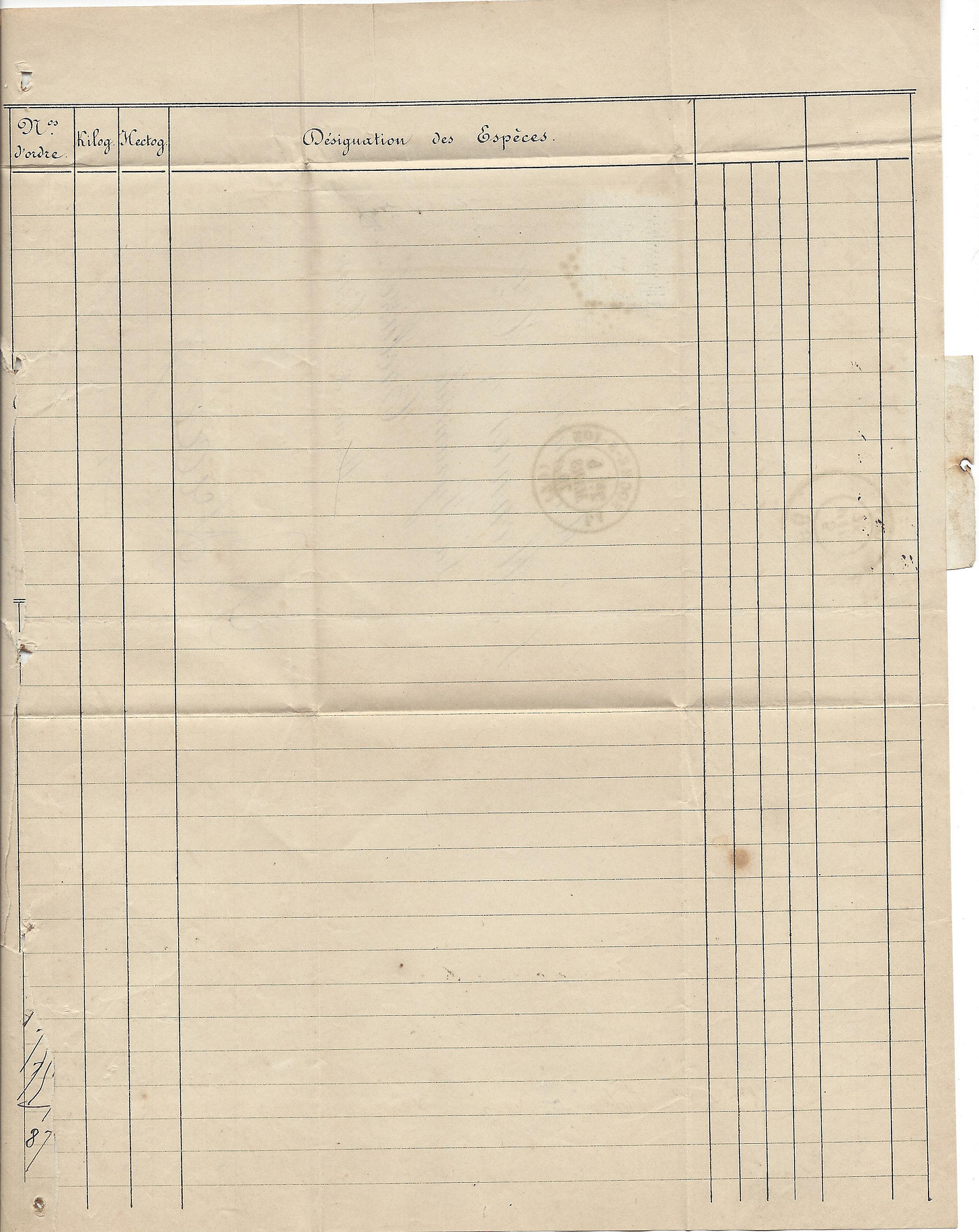order form for J.Monnier seeds
