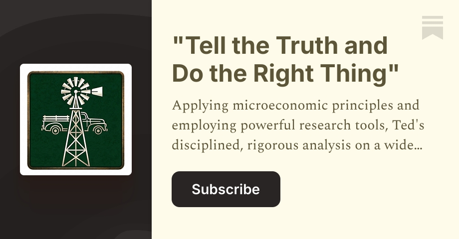 "Tell the Truth and Do the Right Thing" | Ted Hall | Substack