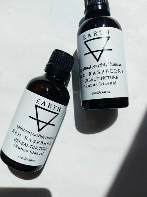 Earth Herbal Tincture Red Raspberry / Rubus Idaeus / 50ml - Image 2