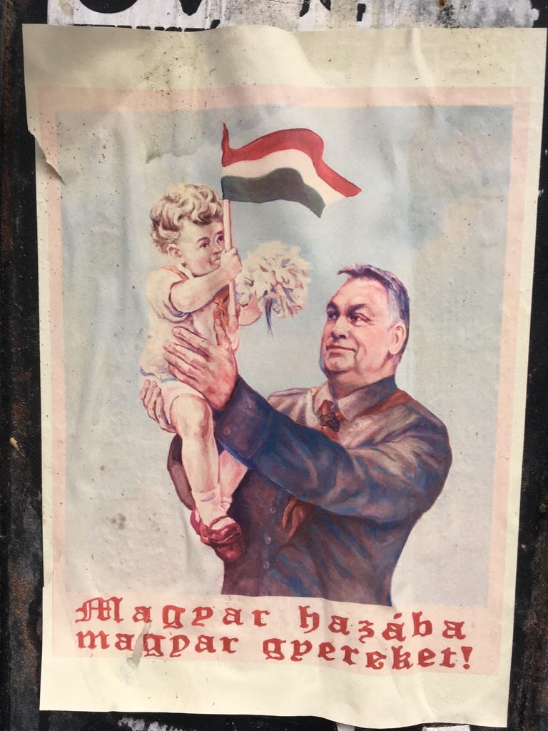 Poster depicting Hungarian Prime Minister Viktor Orbán. Poster depicting Hungarian Prime Minister Viktor Orbán.