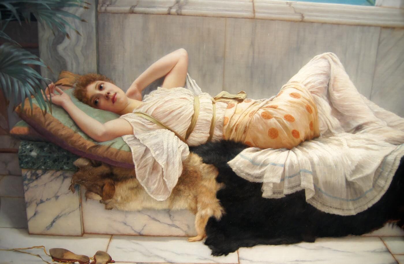 Liegende - Large Art Prints by John William Godward | Buy Posters, Frames,  Canvas & Digital Art Prints | Small, Compact, Medium and Large Variants