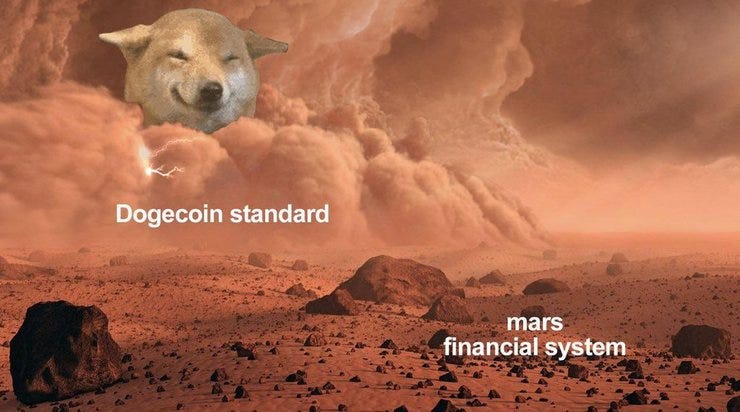 Elon may have a master plan for colonizing Mars, and Dogecoin could be a key factor