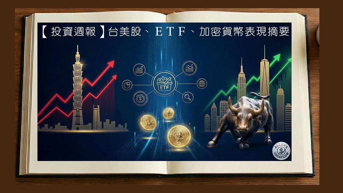 投資週報】台美股、ＥＴＦ、加密貨幣表現摘要- 小樂財商洞察