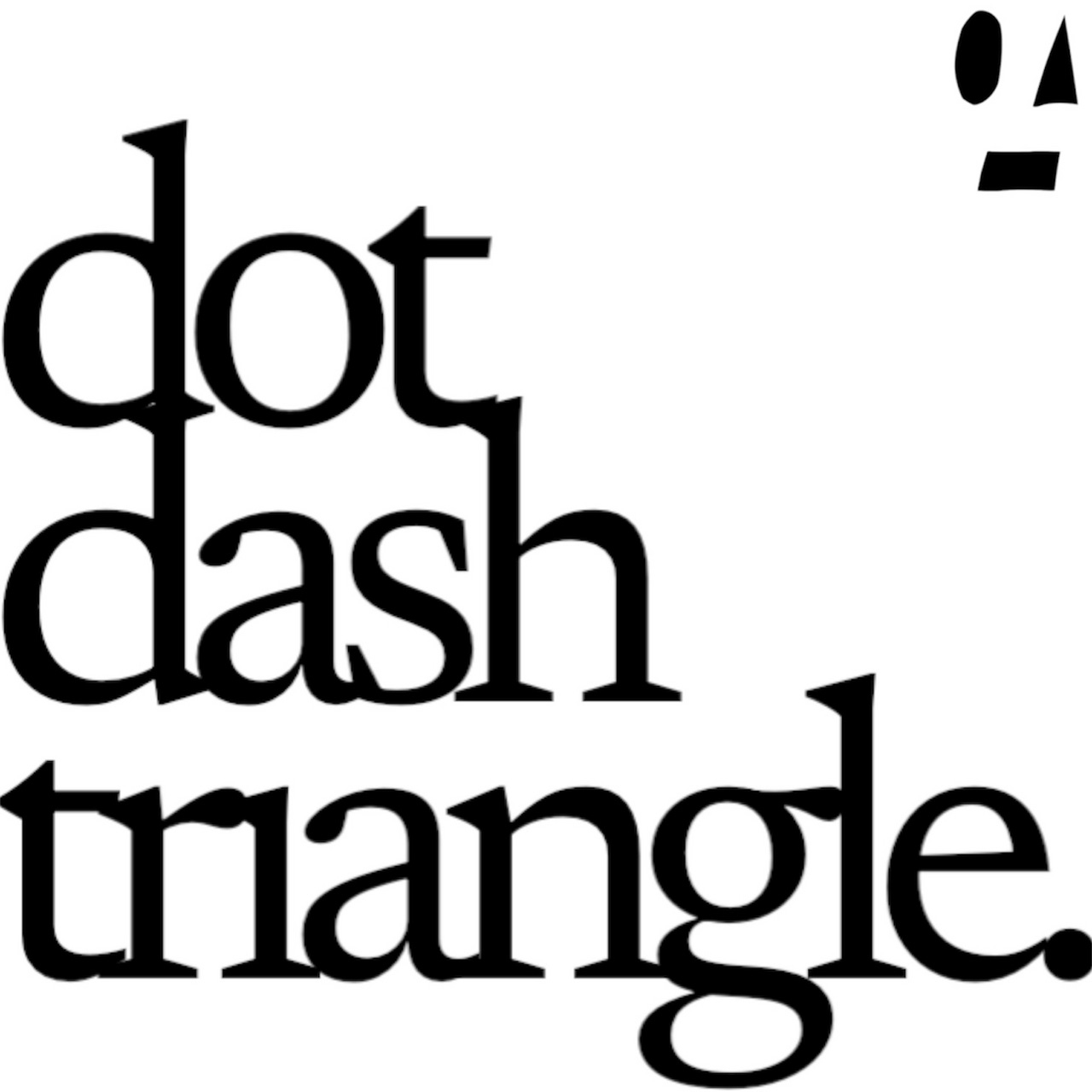 dot dash triangle.