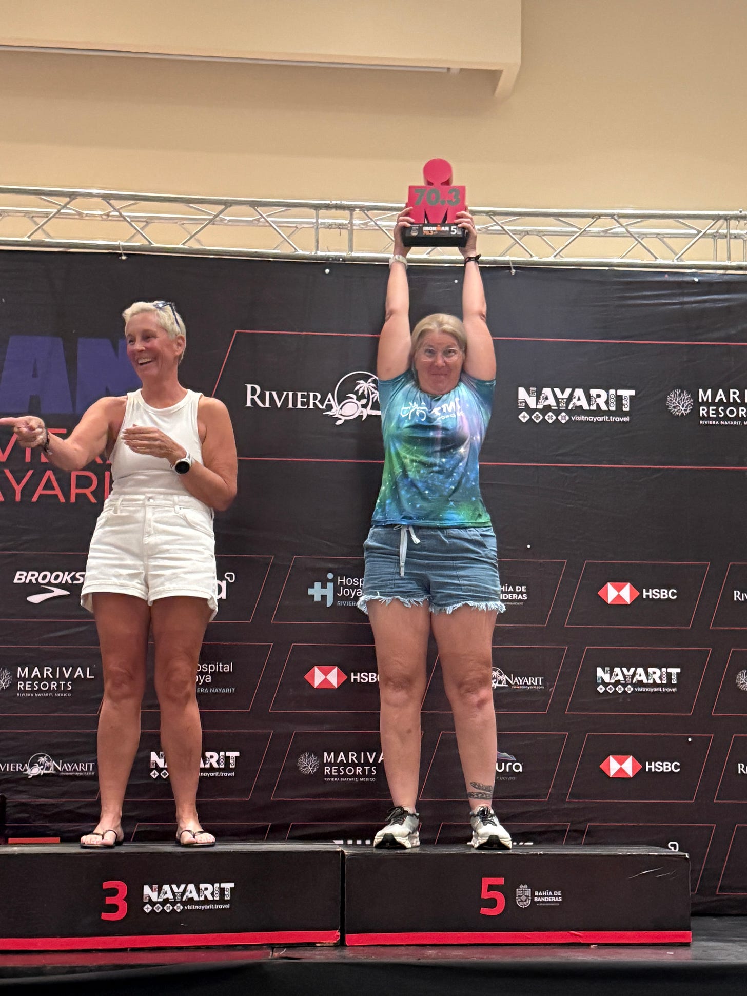 Meg Tobin, TMT Coaching - triathlon podium