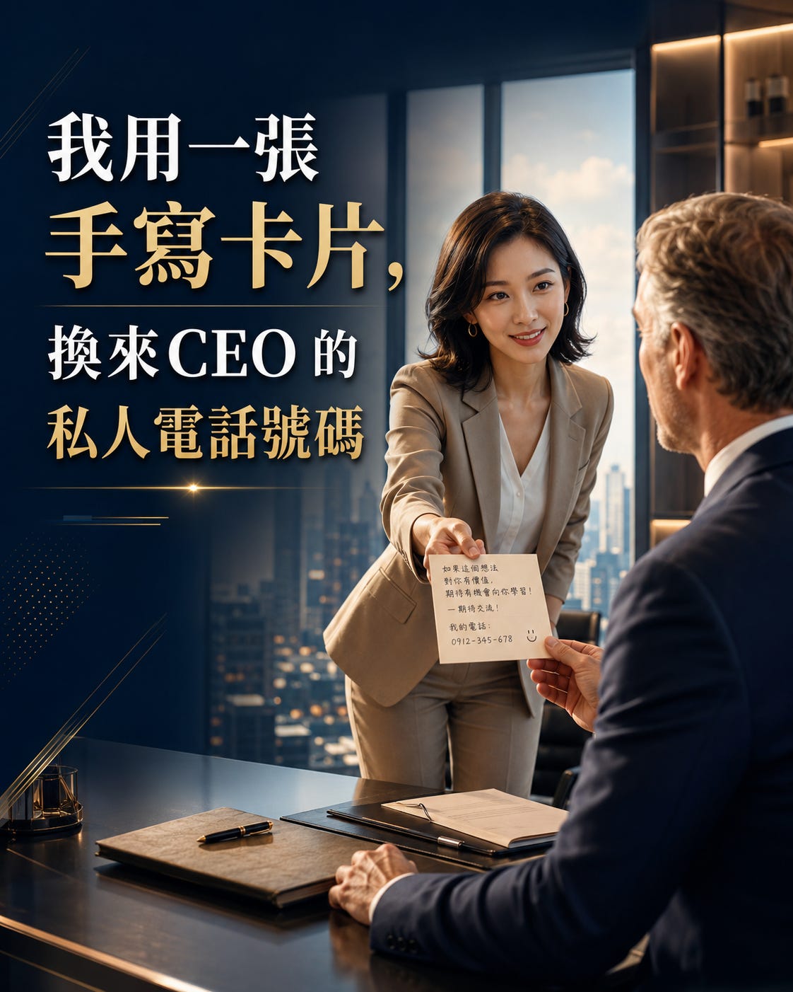 手寫卡片與 CEO 回信