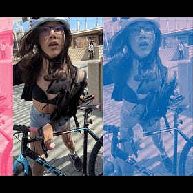 JORTS/BRA ASSAULTS TPUSA CHAPTER PRESIDENT WITH BIKE LOCK