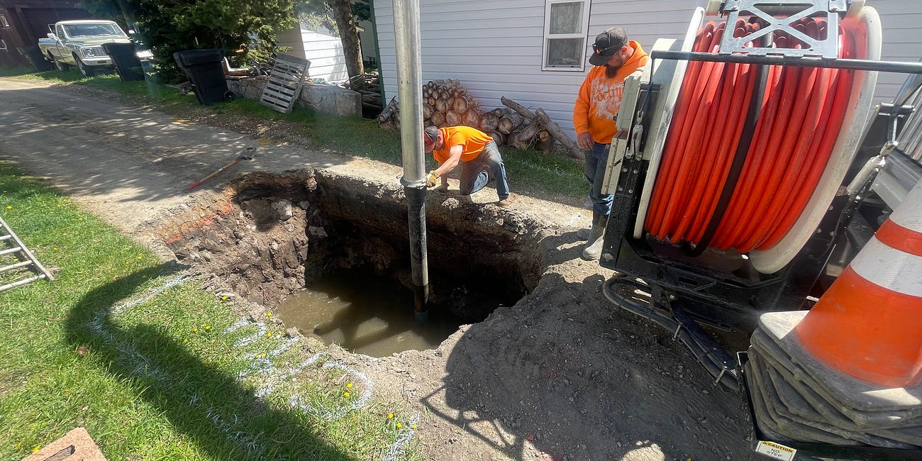 Sewer Main Collapse Repairs In Process and On Schedule