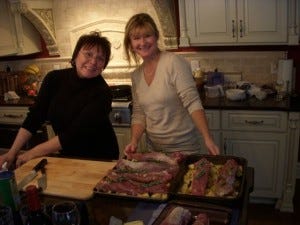 Nancy doesn't mind having me in her kitchen, bless her heart.