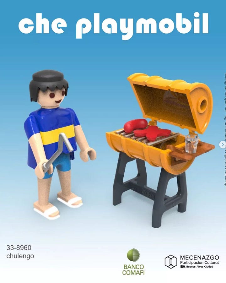 Diseños para imprimir Playmobil con identidad argentina