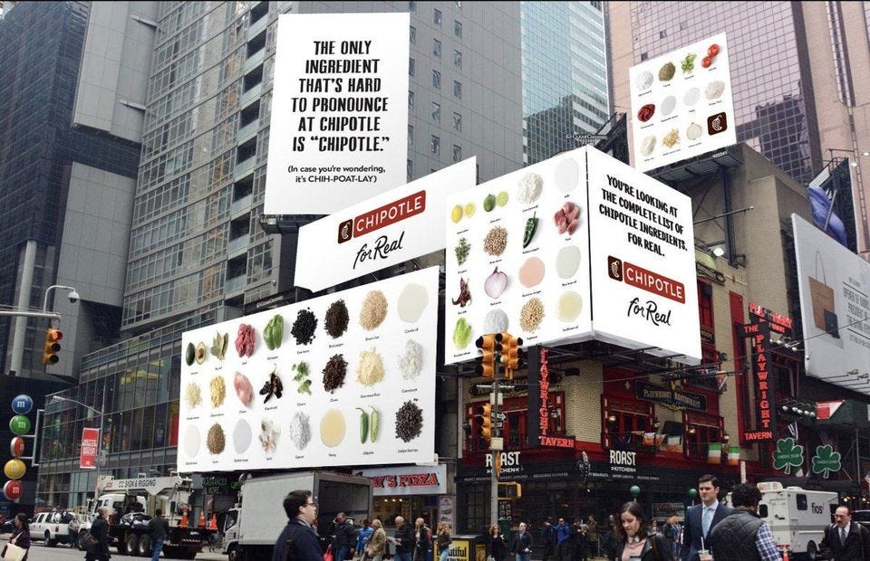 Chipotle Focuses On 'Radical Ingredient Transparency' In New Ad ... Chipotle Focuses On 'Radical Ingredient Transparency' In New Ad ...