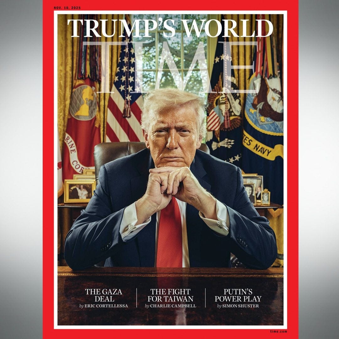 Trump's latest Time Magazine cover is a chilling homage to a portrait of a  war criminal, report says | The Independent