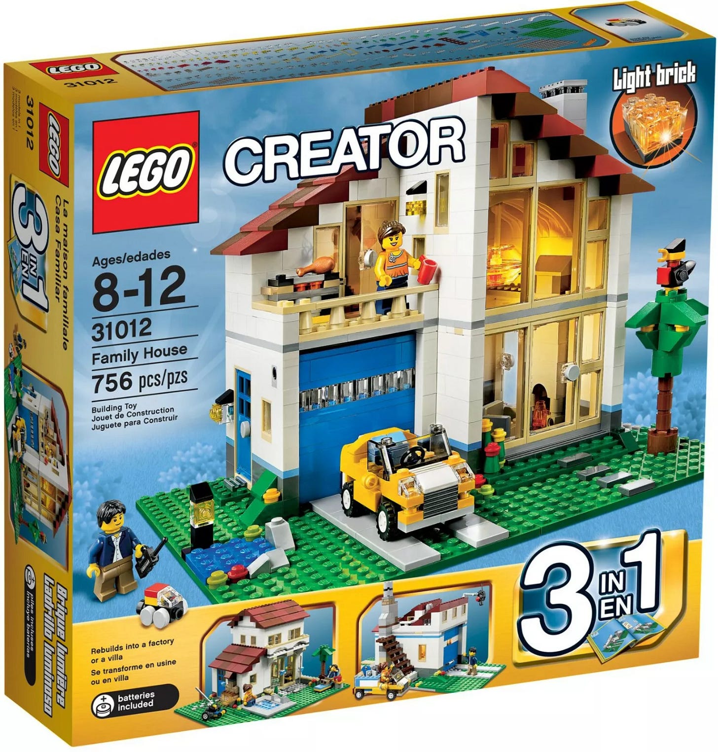 NEW LEGO Creator "Family House" (31012) - 3-in-1 Light brick set - retired, HTF - Picture 1 of 9