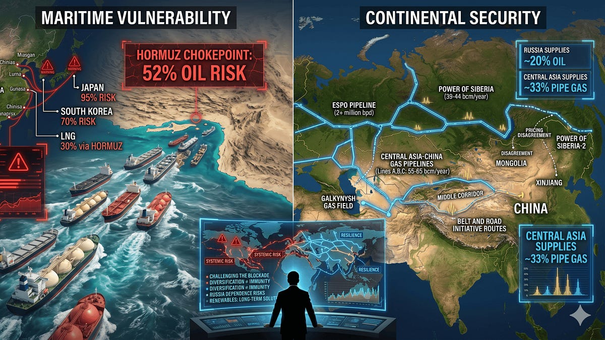 Hormuz Blockade Pushes China Toward Continental Energy Suppliers