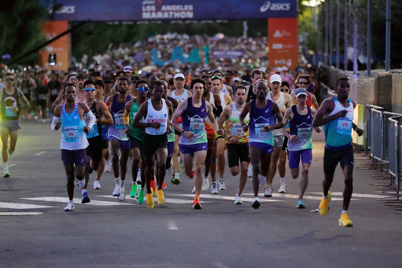 Medals for Everyone at the L.A. Marathon - by Jack Butler