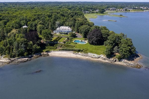The estate spans more than 50 acres in Connecticut including waterfront space, an island, and an orchard.&nbsp;