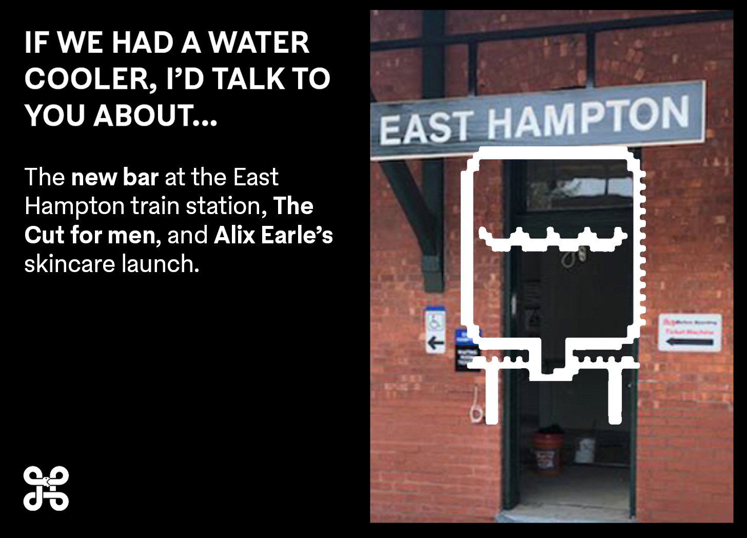 The East Hampton train station is getting a bar.