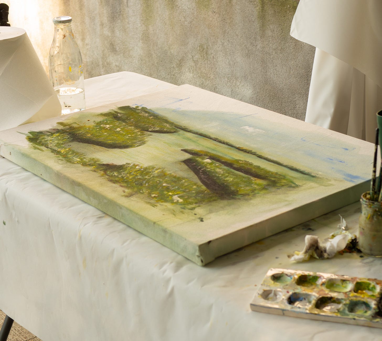 Delta de l’Ebre rice fields painting