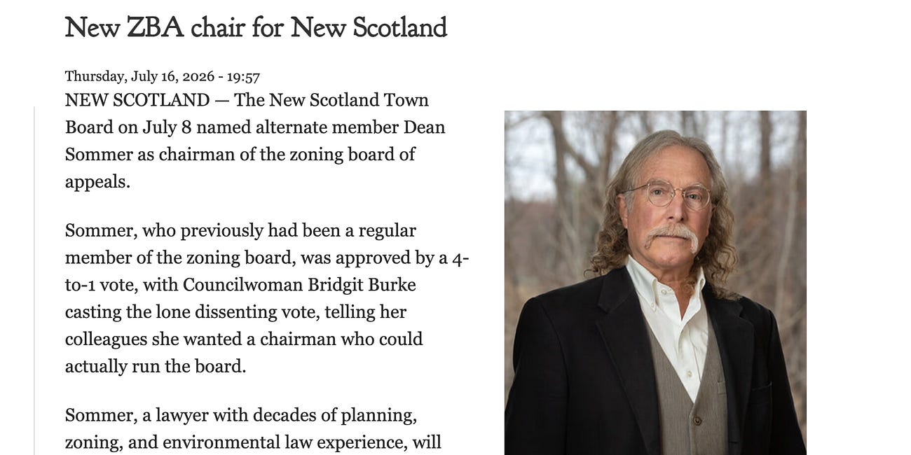Managing partner at Young/Sommer becomes Zoning Board of Appeals chair in New Scotland, New York
