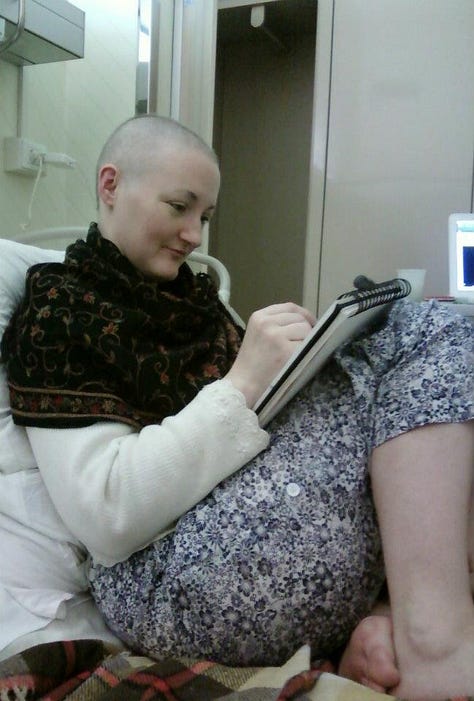 My first class. Trip to Zecchi, the famous art supplier in Venice. Drawing my way through chemo.
