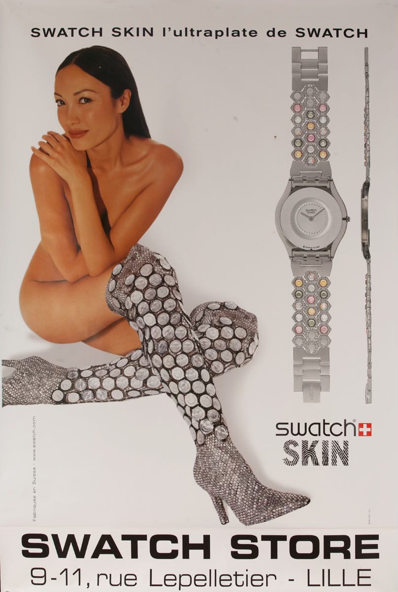 An Old Poster of Swatch Watch