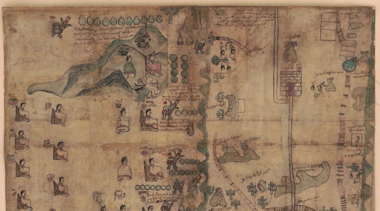 A 400-year old map of indigenous Nahuatl Mexico A 400-year old map of indigenous Nahuatl Mexico