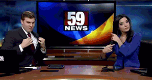 Dancing news reporters Dancing news reporters