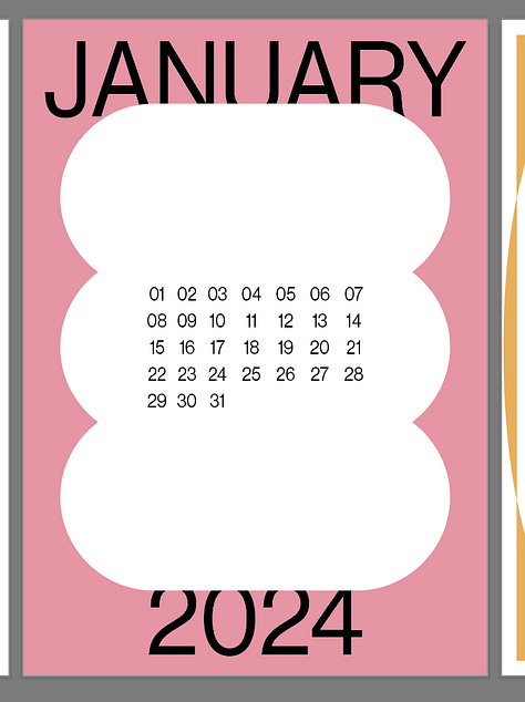 calendar designs on adobe illustrator