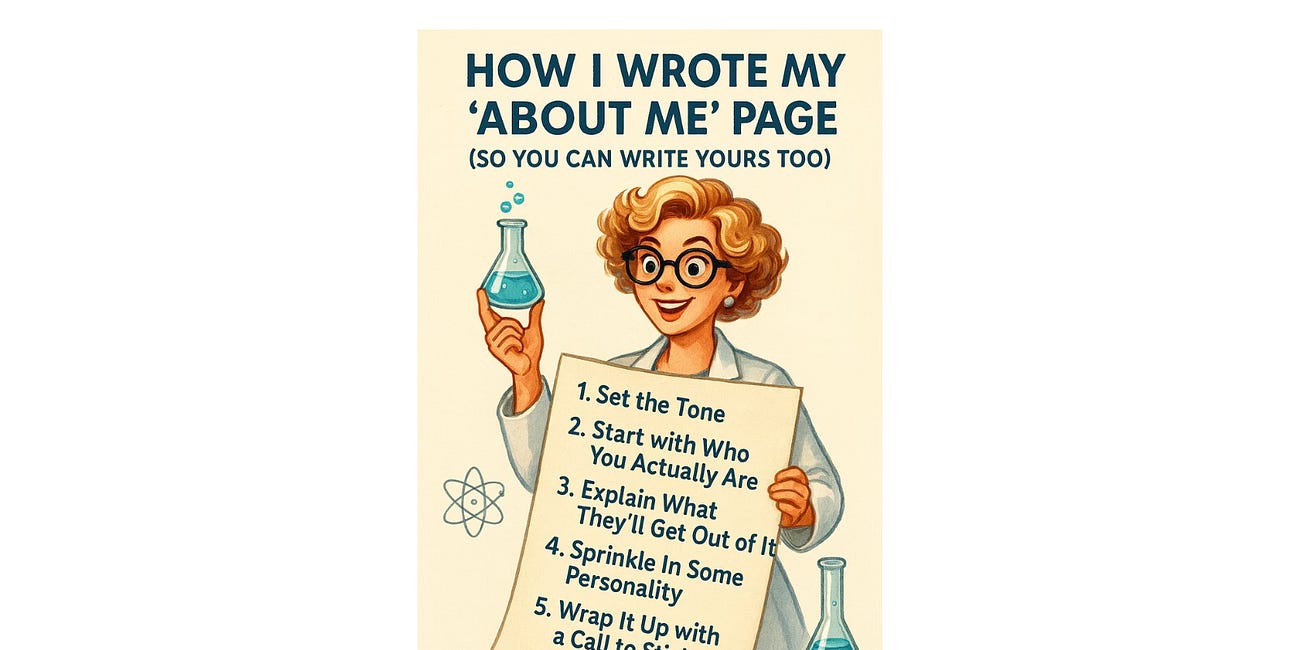 How I Wrote My "About Me" Page
