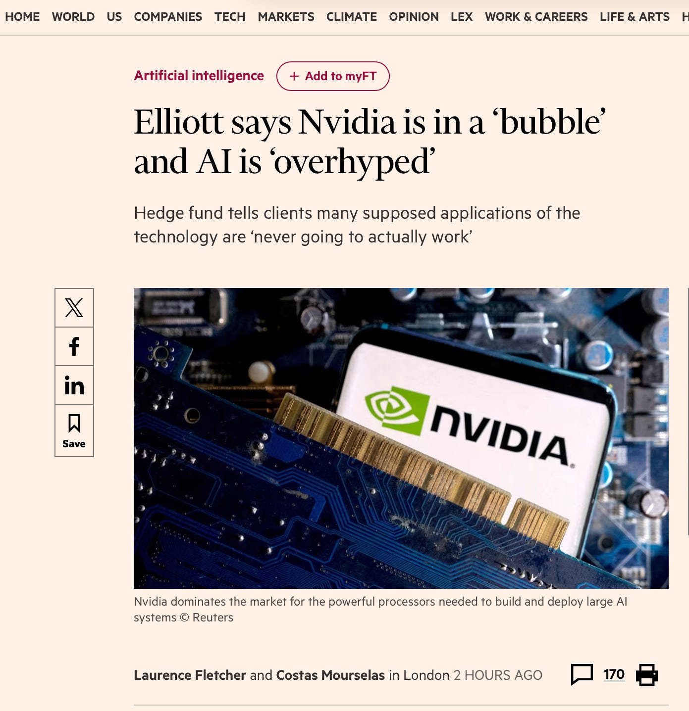 Why the collapse of the Generative AI bubble may be imminent
